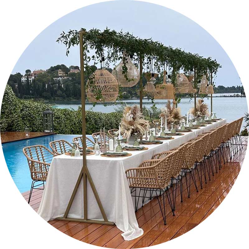 Wedding Lighting in Corfu | Wedding Rentals Corfu | DJ in Corfu | Luxury DJ Events