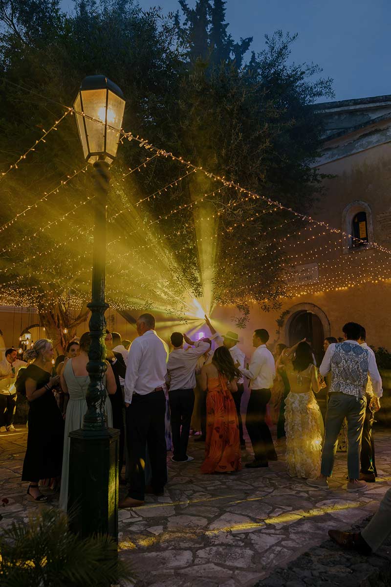 Wedding Lighting in Corfu | Wedding Rentals Corfu | DJ in Corfu | Luxury DJ Events