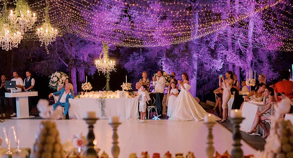 Wedding Lighting in Corfu | Wedding Rentals Corfu | DJ in Corfu | Luxury DJ Events