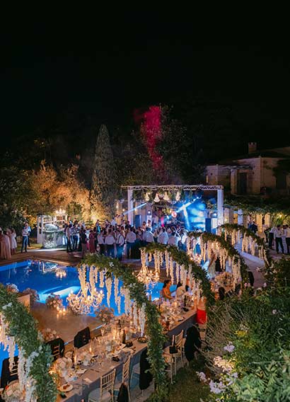 Wedding Lighting in Corfu | Wedding Rentals Corfu | DJ in Corfu | Luxury DJ Events