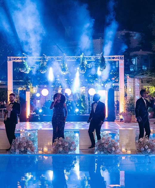 Wedding Lighting in Corfu | Wedding Rentals Corfu | DJ in Corfu | Luxury DJ Events