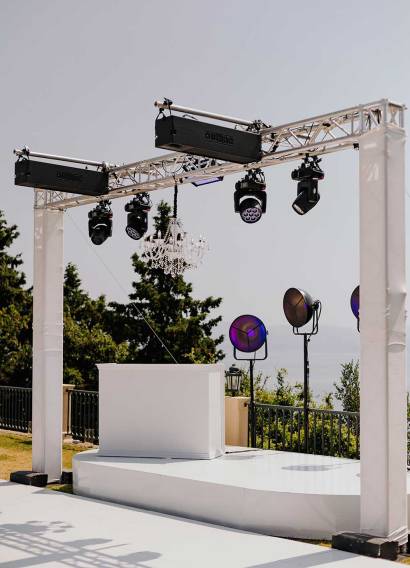 Wedding Lighting in Corfu | Wedding Rentals Corfu | DJ in Corfu | Luxury DJ Events